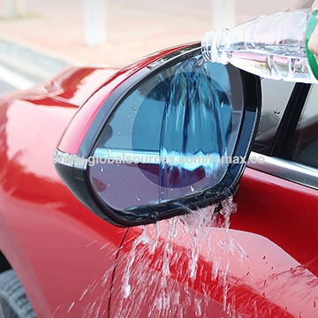 แผ่นฟิล์มกันน้ำติดกระจกมองข้างรถยนต์-ฟิล์มกันน้ำ-ฟิล์มกันหมอก-rainproof-film-ขนาด-135x95mm-แบบวงรีใหญ่จำนวน
