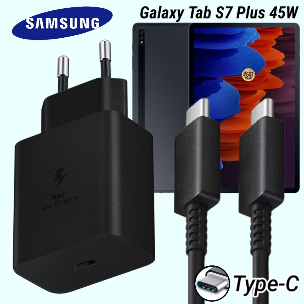 ที่ชาร์จ-samsung-45w-type-c-eu-ซัมซุง-galaxy-tab-s7-plus-หัวชาร์จ-usb-c-adaptive-fast-charging-สายชาร์จ-ชาร์จด่วน-เร็วไว