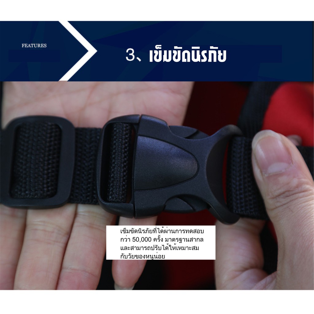 ภาพสินค้าBaby เบาะนั่งนิรภัยในรถยนต์ Car Seat NS-119 blue จากร้าน skg4official บน Shopee ภาพที่ 3