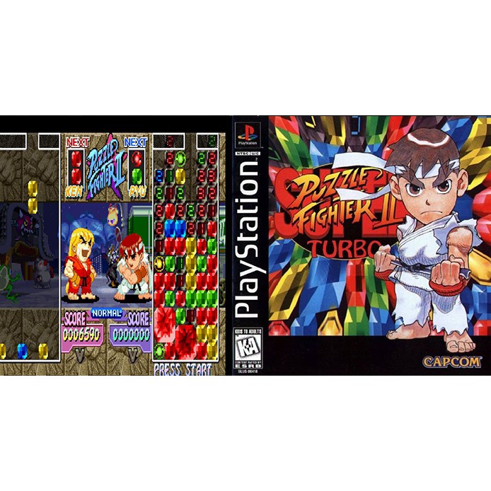 แผ่นเกมส์-ps1-เกมส์ดังในอดีต-super-puzzle-fighter-ii-turbo-สามารถเล่นบนเครื่องps2ได้