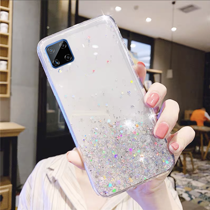 เคสโทรศัพท์-samsung-galaxy-a42-5g-phone-case-soft-silicone-glitter-gel-transparent-clear-slim-casing-covers-for-samsung-a42-เคส