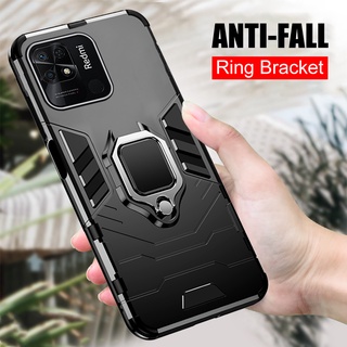 For Xiaomi Redmi 10C Case Car Magnetic Holder Ring Stand Armor Coque Xiomi Redmi10C Redme Redmy 10 C Hard Shockproof Phone Cover