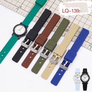 สินค้า สายนาฬิกาข้อมือซิลิโคน สีดํา สําหรับ Casio LQ-139 LQ130 LQ140
