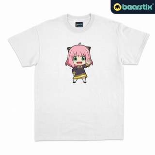 เสื้อยืดผู้ Bearstix - Anya Forger Tshirt - เสื้อยืดครอบครัว SPY X - Kawaii Anime Tshirt - Unisex Eid Shirt S-5XL