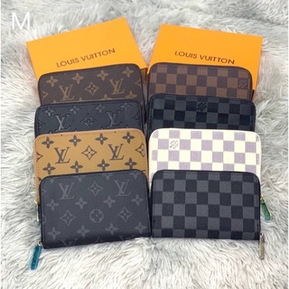 กระเป๋าตังค์ซิปรอบ LV กระเป๋าตังค์ มีกล่อง✅ ใบกลาง