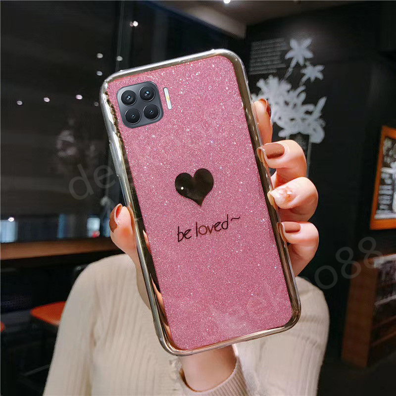 2020-ใหม่-เคส-oppo-a93-เคสโทรศัพท์-bling-gold-glitter-be-loved-ซิลิโคน-แฟชั่น-ฝาหลัง-softcase