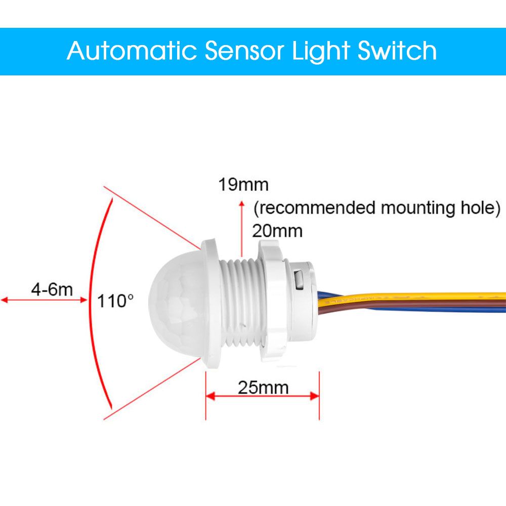 bluevelvet-สวิทช์เซนเซอร์ตรวจจับการเคลื่อนไหว-pir-motion-sensor-สวิทช์เปิด-ปิด