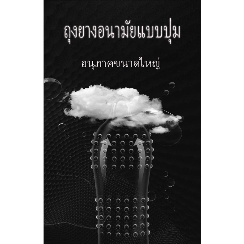 ถุงยางปุ่ม-ถุงยางอนามัย-52-ถุงยางอนามัย-ถุงยาง-ปุ่มใหญ่-elasun-10ชิ้น-กล่อง