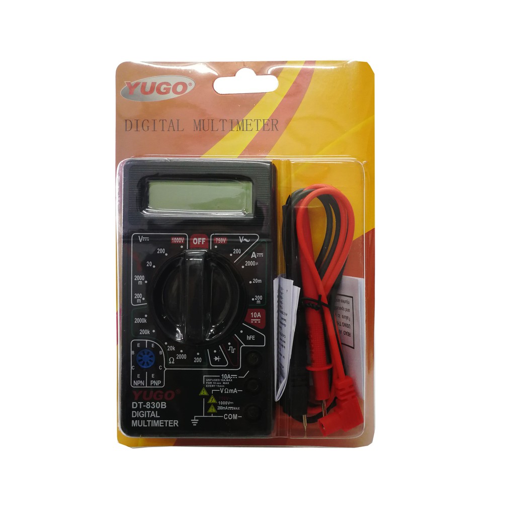 Digital Multimeter YUGO DT830B/B (Black) Shopee Thailand