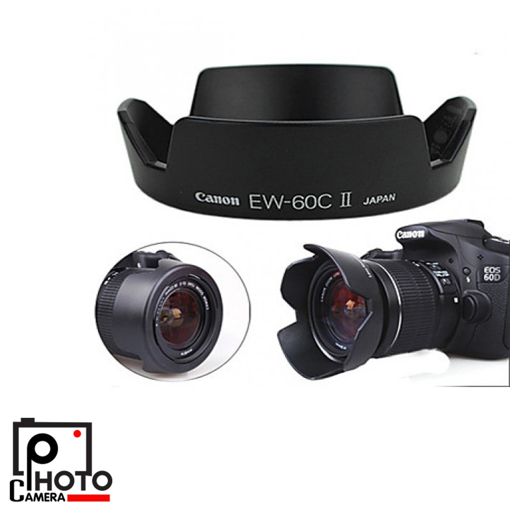 ภาพหน้าปกสินค้าLens Hood EW-60C II For Canon EF-S 18-55mm f/3.5-5.6 IS ฮูดเลนส์ จากร้าน photo_camera บน Shopee