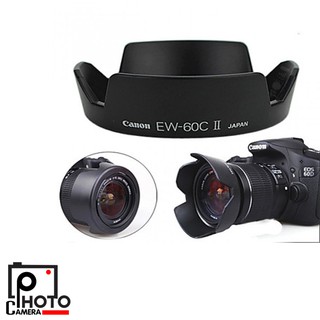 ภาพขนาดย่อของภาพหน้าปกสินค้าLens Hood EW-60C II For Canon EF-S 18-55mm f/3.5-5.6 IS ฮูดเลนส์ จากร้าน photo_camera บน Shopee
