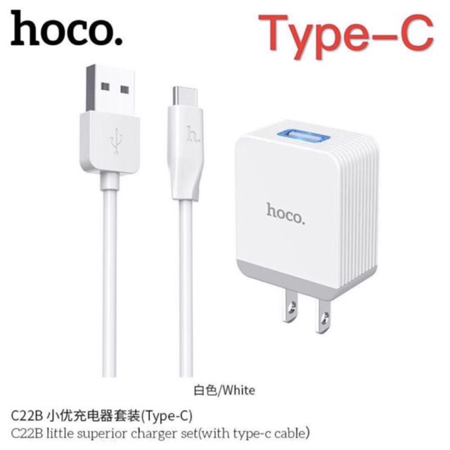 hoco-c22b-1usb-3a-หัวชาร์จ-ชุดชาร์จ-สำหรับ-for-l-micro-type-c-ของแท้100