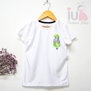 【พร้อมส่ง 】เสื้อยืดเด็ก เสื้อแขนสั้นสำหรับเด็กผู้หญิง เสื้อยืดเด็ก นุ่ม ๆ - Totoro