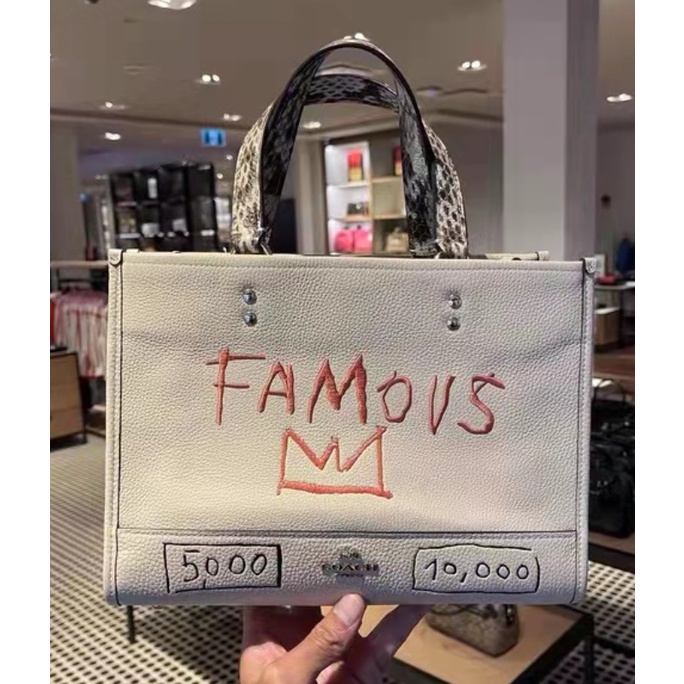 outlet-ส่วนลด-coach-5660-5661-6073-5787-กระเป๋าสตรีแฟชั่นกระเป๋าสะพายใหม่-graffiti-tote-bag