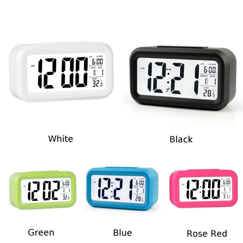 ภาพสินค้านาฬิกาปลุกตั้งโต๊ะเรืองแสง นาฬิกาปลุกตั้งโต๊ะดิจิตอล LCD Clock NO.1019 จากร้าน cncomputer บน Shopee ภาพที่ 1