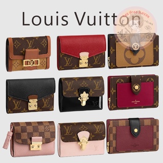 Shopee ลดกระหน่ำ🔥ของแท้100%🎁Louis Vuitton Brand New กระเป๋าสตางค์ใบสั้น CHERRYWOOD