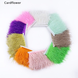 &lt;Cardflower&gt; ริบบิ้นขนนกกระจอกเทศ 6-8 ซม. 1 เมตร สําหรับตกแต่งชุดเดรส DIY