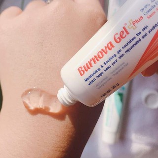 **หมดอายุปี2024 Burnova Gel plus Snow Algae Extract 25 / 70g เบอร์โนวา เจลพลัส สโนว แอลจี้ บำรุงผิวให้เรียบเนียน กระชับ