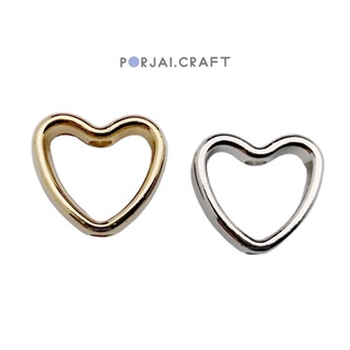 ภาพขนาดย่อของภาพหน้าปกสินค้าลูกปัดหัวใจ Heart frame beads 12mm จากร้าน porjai.craft บน Shopee