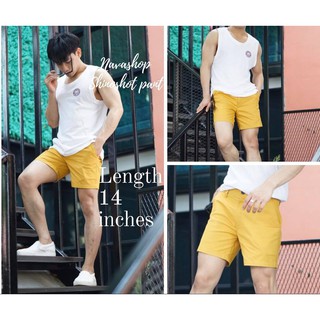 ภาพขนาดย่อของภาพหน้าปกสินค้า( ลดเพิ่ม 29.-)กางเกงขาสั้น14 นิ้ว ขาสั้นผู้ชาย แฟชั่นสุดฮิต ผ้าชิโน chino shot pant จากร้าน jirut14 บน Shopee ภาพที่ 1