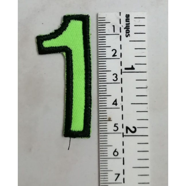 ภาพสินค้าตัวเลขติดเสื้อวินแบบปัก 1-0 ตัวใหญ่-ตัวเล็ก สีเขียว จากร้าน _jf123 บน Shopee ภาพที่ 1
