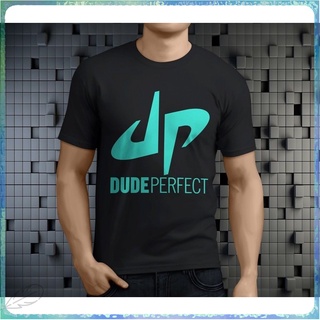 ขายดี เสื้อยืด พิมพ์ลายกราฟฟิค Dude Perfect nwot Youtuber Sensation Trick สีดํา แฟชั่นสําหรับผู้ชาย