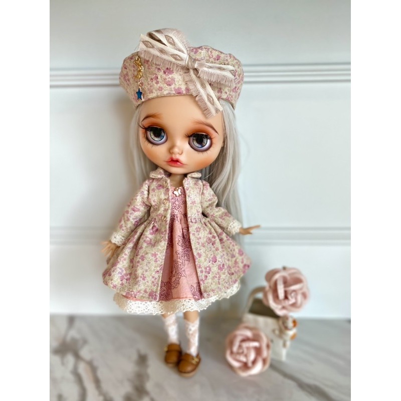 ชุดตุ๊กตาบลายธ์-white-of-rose-charming-blythe-dress-blythe-outfit-blythe-ขนาด30ซม-งาน-handmade-พร้อมส่ง