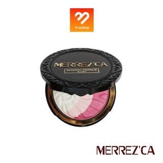 ของแท้!! Merrezca Mineral Pearls Blush เมอร์เรซก้า มิเนอรัล เพิร์ล บลัช บลัชออน มีชิมเมอร์ ตลับกลม