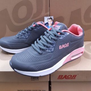🔥 ผ่อน 0% 🔥 Baoji รองเท้าผ้าใบ รุ่น BJW322 (สีเทา/ชมพู)