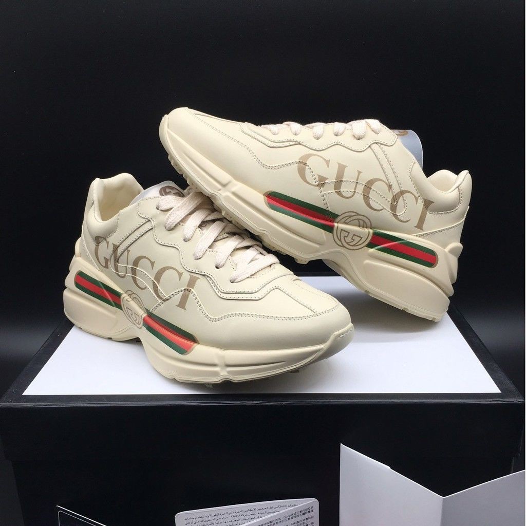 พร้อมกล่อง-รองเท้าผ้าใบผู้ชาย-new-gucci-วัสดุ-pu