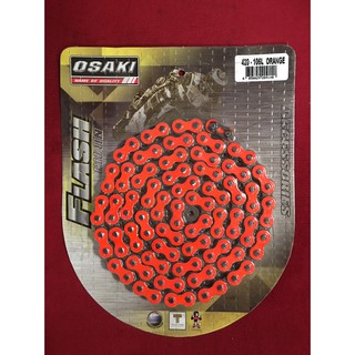 โซ่ โอซากิ OSAKI 420-106ข้อ สีส้ม จำนวน 1 เส้น โซ่รถมอเตอร์ไซด์