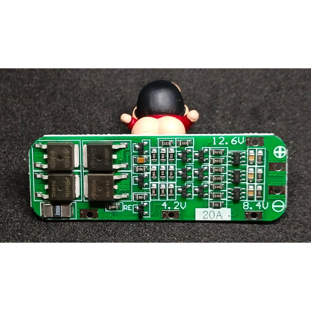 BMS 3S 20A 12.6V Li-ion lithium 18650 แผ่นโมดูลป้องกันแบตเตอรี่ ...