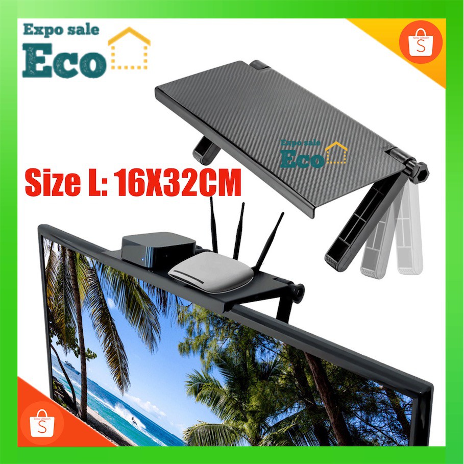 ecotech-ชั้นวางของบนtv-ชั้นวางกล่องtv-กล่องwifi-แบบติดตั้งบนหลังจอlcd-ไม่ต้องติดกาวและเจาะรู