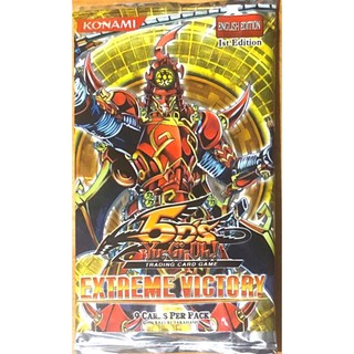 YuGiOh 5Ds Extreme Victory 9-Card Booster Pack Sealed English 1st Edition Trade #2  #ยูกิ