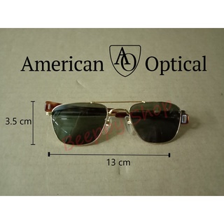 แว่นตา AO MAKE USA. รุ่น AO 126 (0008)  แว่นตากันแดด แว่นตาวินเทจ แฟนชั่น แว่นตาผู้ชาย แว่นตาวัยรุ่น ของแท้