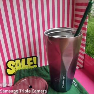 Starbucksแท้100% Double Walled Stainless Steel Tumbler Travel Mug Leancy