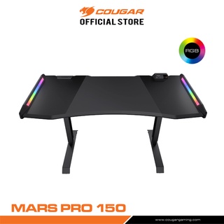 COUGAR MARS PRO 150 : GAMING DESK โต๊ะคอมพิวเตอร์ มีไฟ RGB รับประกัน 1 ปี