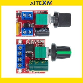 5A 90W Pwm 12V Dc โมดูลมอเตอร์ควบคุมความเร็ว Dc-Dc 4.5V-35V ควบคุมความเร็วปรับความเร็วได้ 24V