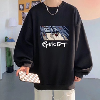 เสื้อกันหนาวแขนยาว คอกลม พิมพ์ลายการ์ตูนนารูโตะ สไตล์เกาหลี แฟชั่นฤดูใบไม้ร่วง และฤดูหนาว สําหรับผู้ชาย และผู้หญิง ไซซ์ M - 8XL