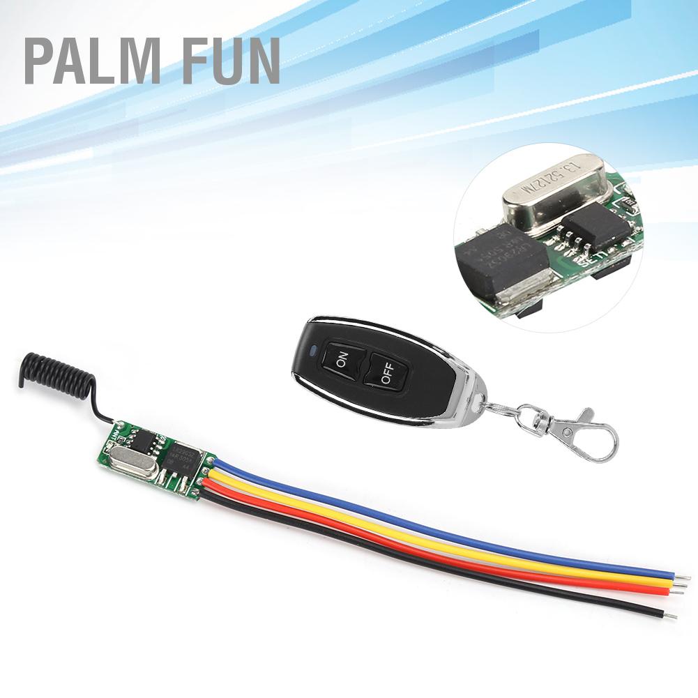 ภาพหน้าปกสินค้าPalm Fun โมดูลสวิตช์รีโมตคอนโทรลไร้สาย แรงดันไฟฟ้ากว้าง 3.712V ไฟ Led