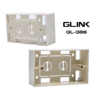 Box กล่องลอย สำหรับแผงหน้ากาก LAN ยี่ห้อ GLINK