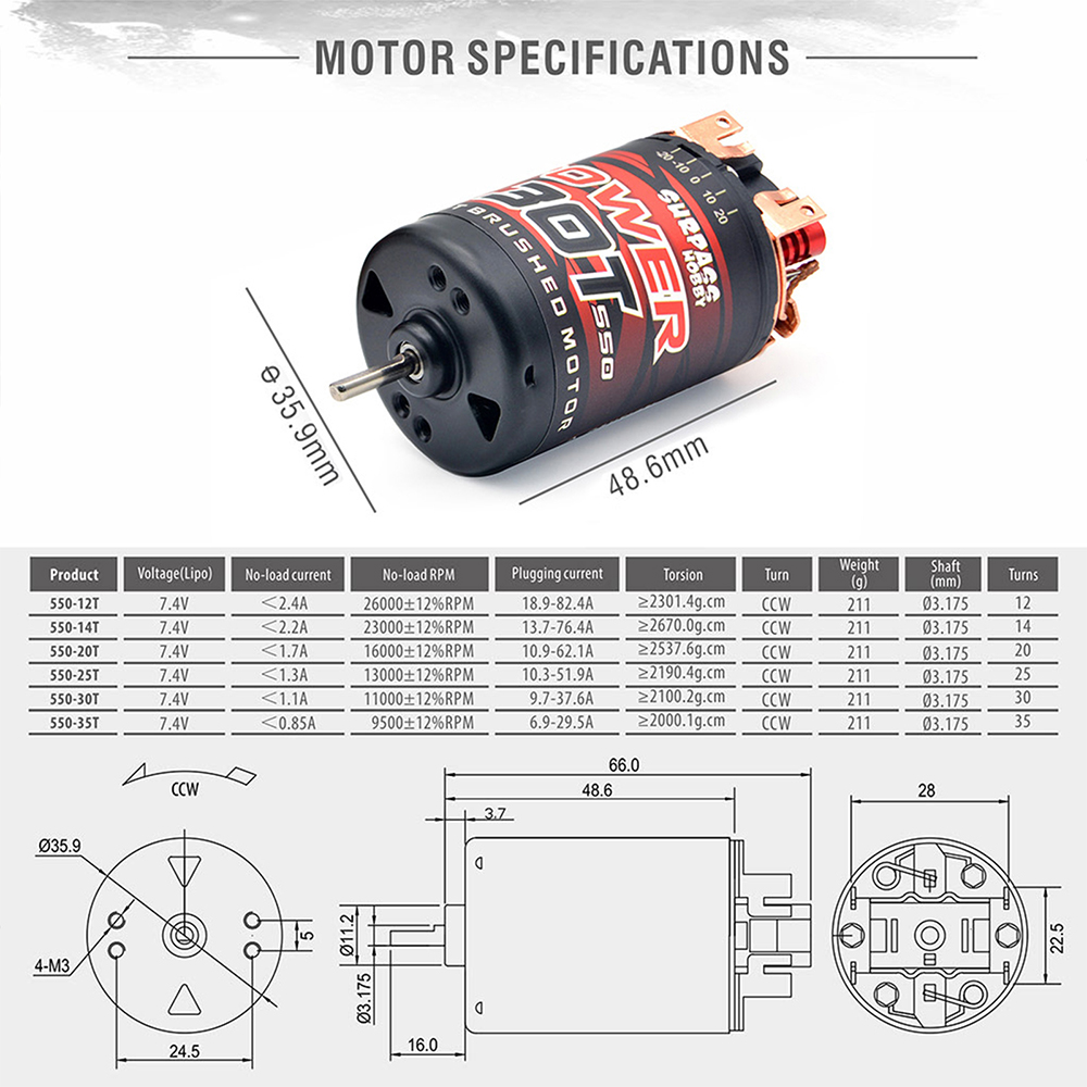 surpass-hobby-มอเตอร์แปรงถ่าน-550-3-solt-12t-14t-20t-25t-30t-35t-พร้อม-bcd80a-esc-สําหรับรถบังคับ-1-10-1-12-wltoys-traxxas-crawler-monster