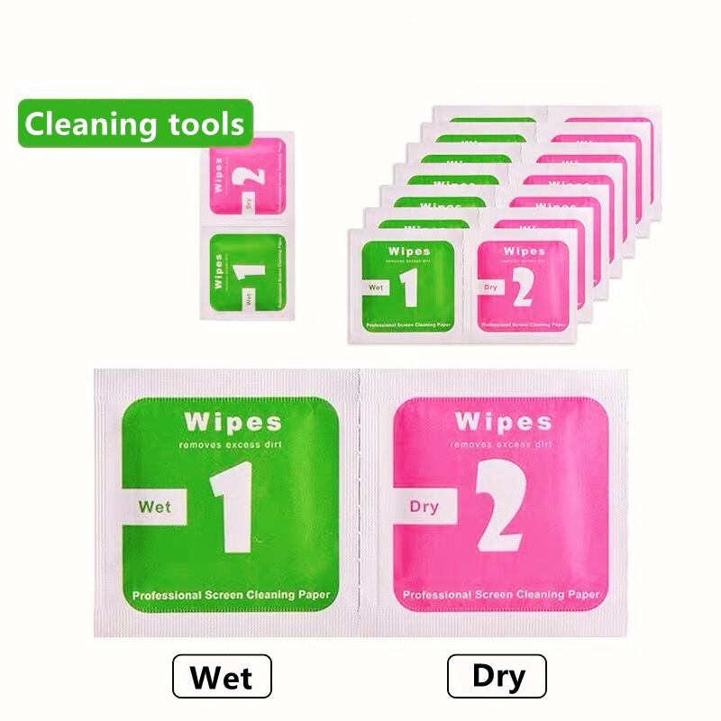 รูปภาพของPhone screen Camera Lens Cleaning Cloth LCD Screens Dust Removal Wet Dry Wipe Paperลองเช็คราคา