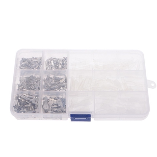 270Pcs Female &amp; Male Spade Connectors Wire Crimp Terminals Set 2.8mm 4.8mm 6.3mm