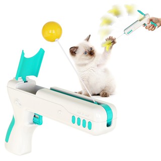 Pistol interactive cat ball ปืนขนไก่ลูกบอลตอบโต้แมวเหมียว