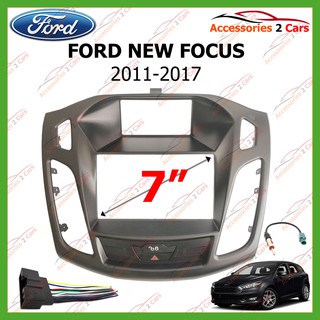 หน้ากากเครื่องเล่น FORD NEW FOCUS 2DIN ปี2011-2017 รหัสNV-FR-001