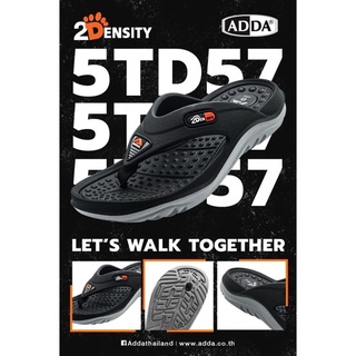 สินค้า พร้อมส่ง รองเท้า ADDA รุ่น 5TD57 รองเท้าแตะแบบหนีบ