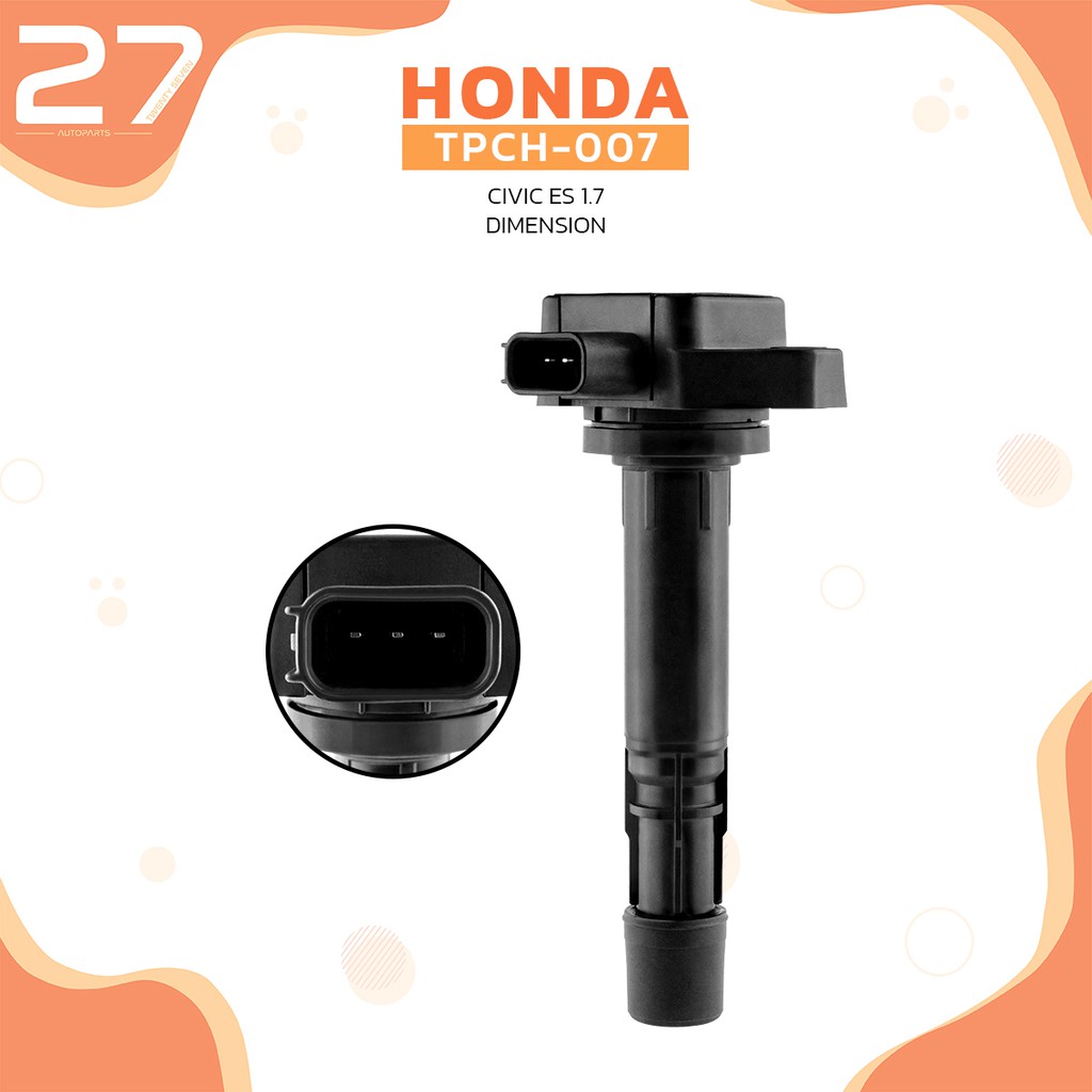 คอยล์จุดระเบิด-honda-civic-es-1-7-dimension-d17z-รหัส-tpch-007-top-performance-made-in-japan