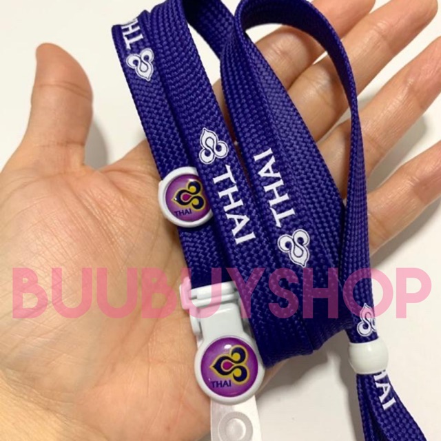 สายคล้องคอ-สายคล้องบัตรการบินไทย-พร้อมส่ง-tg-thai-airways-land-yard-necklace-พร้อมส่ง-มีเก็บปลายทาง