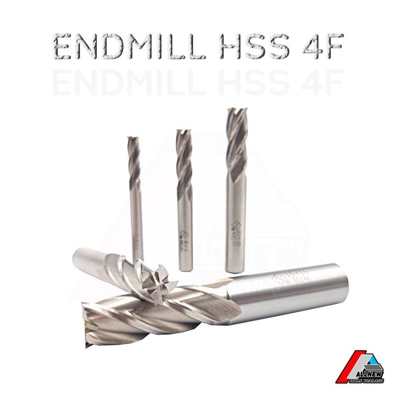 endmill-hss-4f-เอ็นมิลไฮสปีด-dia-1-5-10-มิล-กัดงานข้าง-ร่อง-ขุดpocketและงานทั่วไป